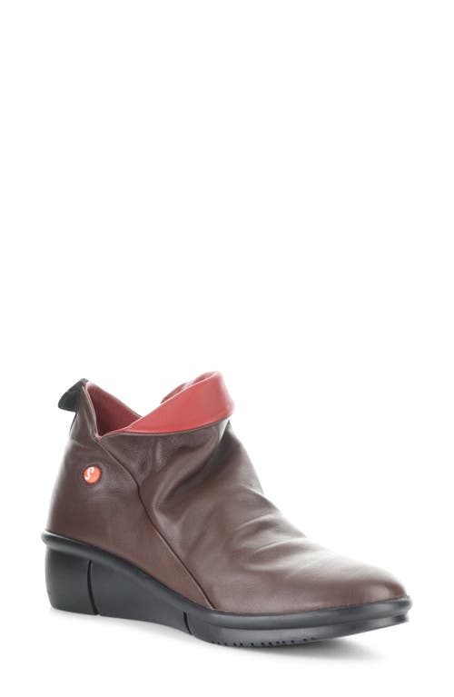 Softinos By Fly London Rara Wedge Bootie In Burgundy