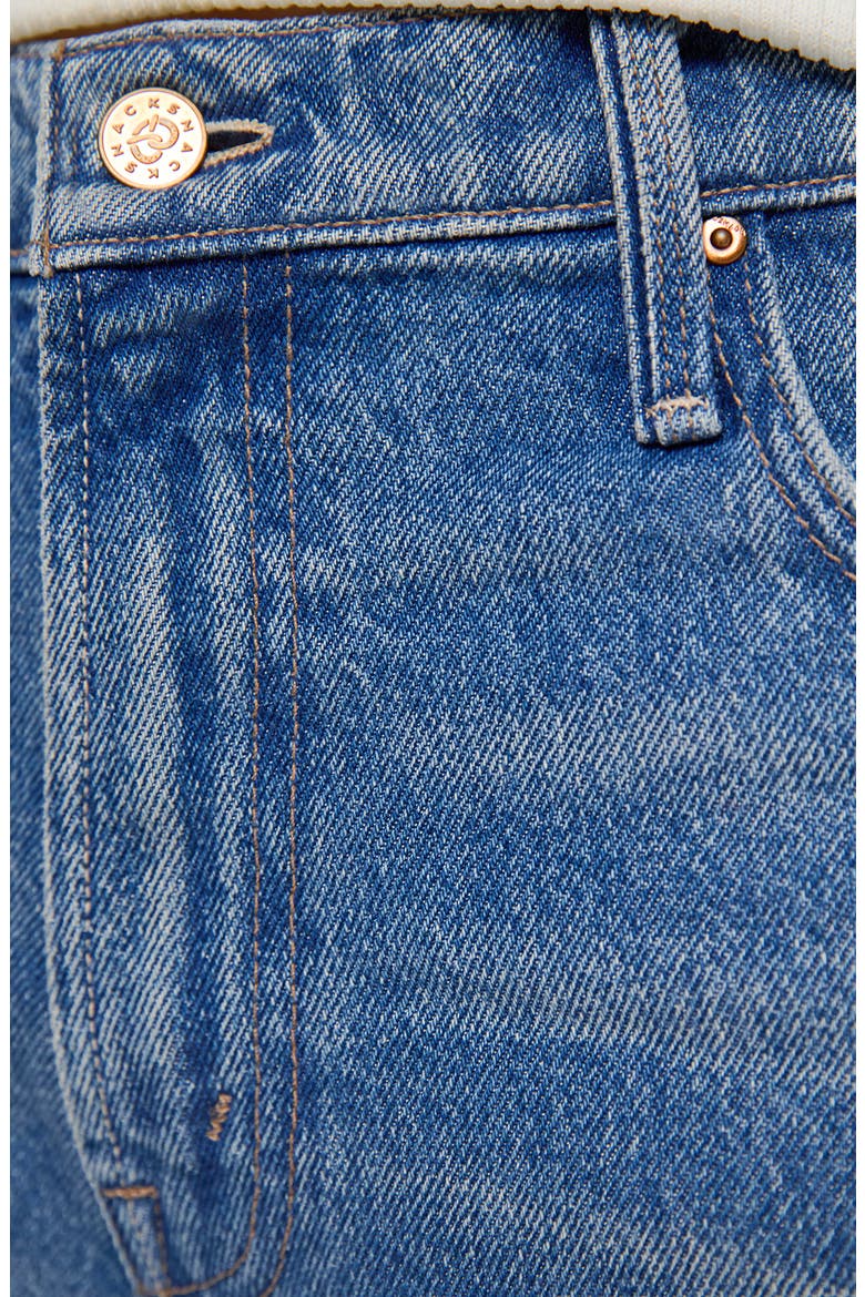 The Smoothie Flood Cuff High Waist Wide Leg Jeans, Alternate, color, TOOTSIE
