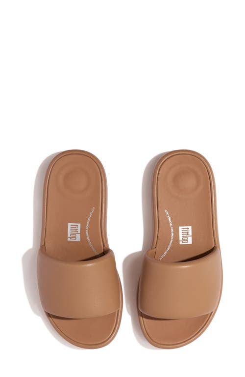 Fitflop Iqushion D-luxe Slide Sandal In Latte Tan