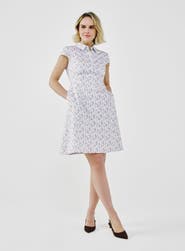 A.SHIMUS Floral Cotton-Poplin Dress