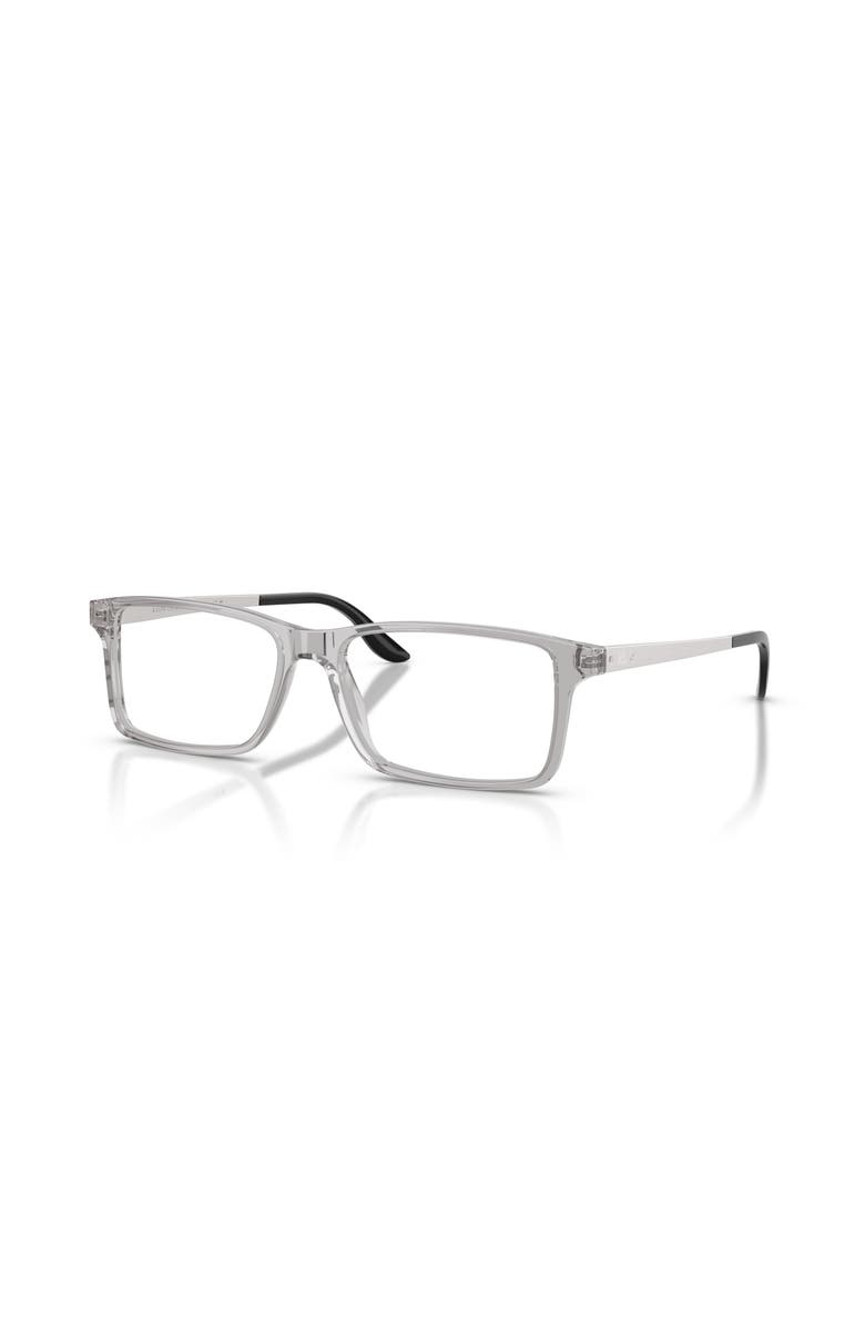 Ralph Lauren 55mm Rectangle optical glasses, Main, color, Grey