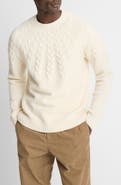 Vince Airpsun Cable Yoke Crewneck Sweater