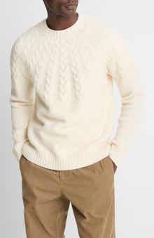 Vince Airpsun Cable Yoke Crewneck Sweater
