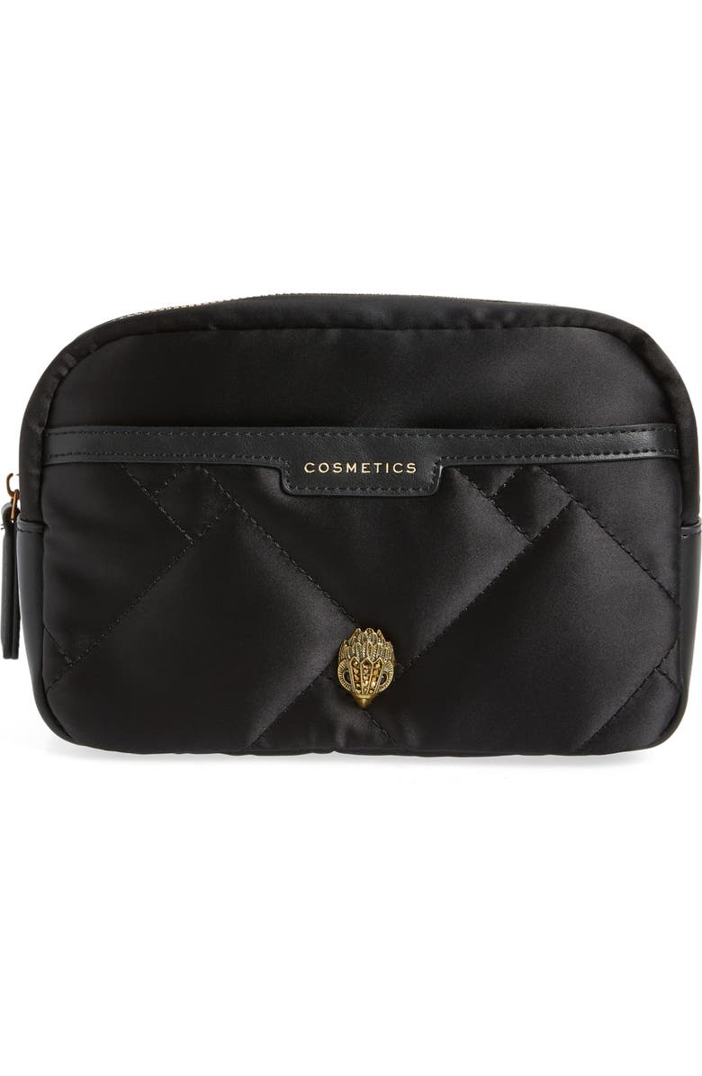 Kurt Geiger London Quilted Cosmetic Pouch, Main, color,