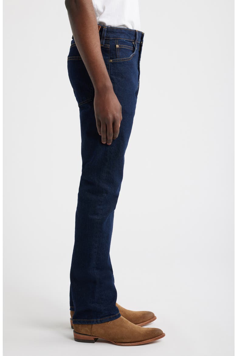 Slim Straight Stretch Denim Jeans, Alternate, color, DARK INDIGO