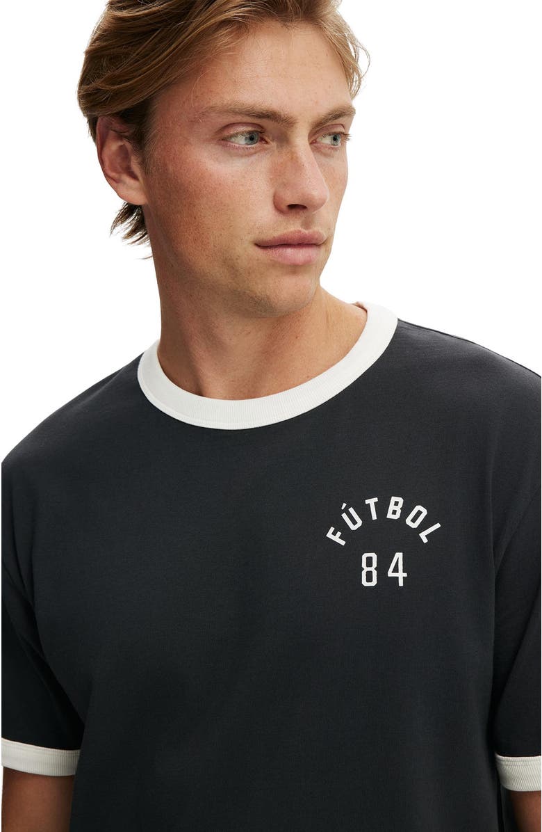 Cotton On Men's Everyday Fit Graphic T-Shirt, Alternate, color, Washed Black  Futbol 84