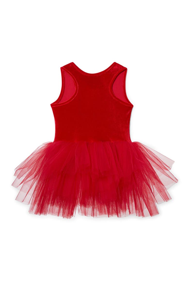 Velvet & Tulle Tutu Dress, Alternate, color, RED VELVET