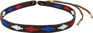 pampeano Leather Hat Band - Block Pattern
