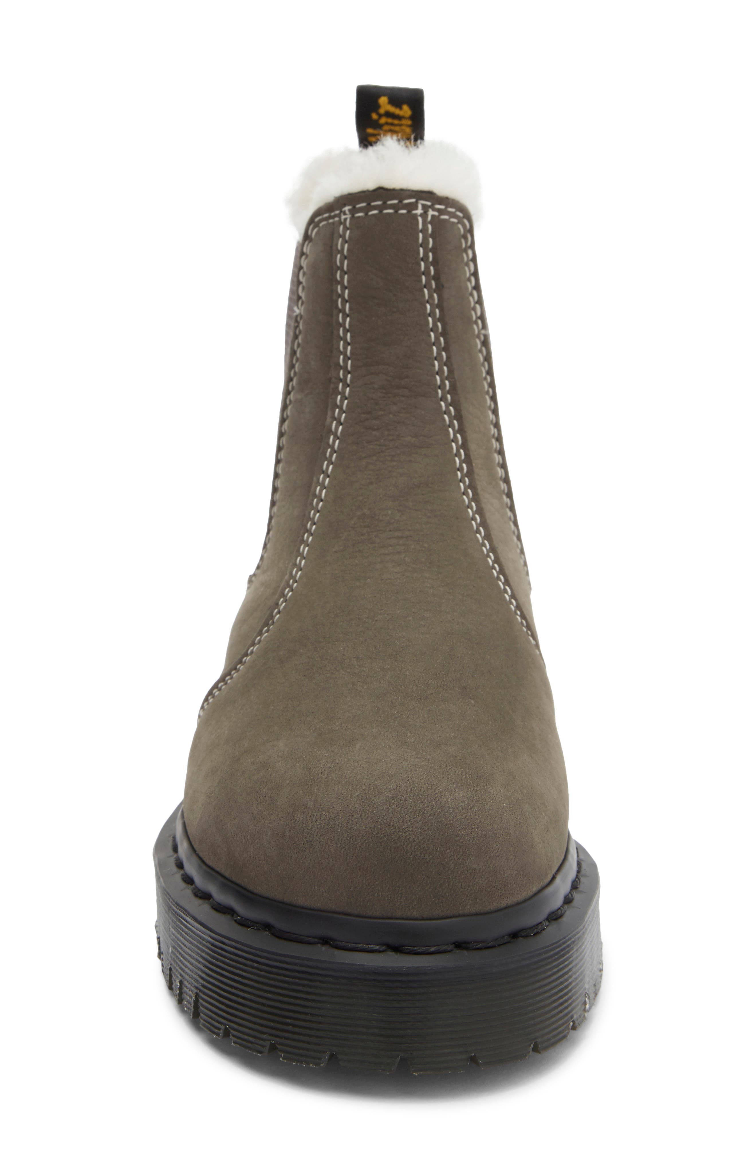 Dr. Martens 2976 Bex Faux-Fur Lined Boot, Alternate, color, Gunmetal