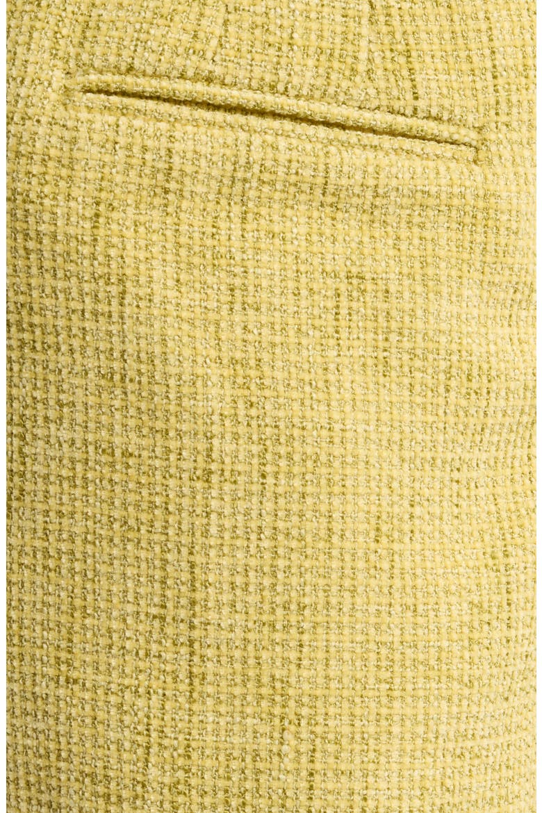 High Waist Tweed Shorts, Alternate, color, CHARTREUSE