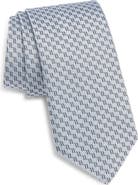 Canali Geometric Silk Tie