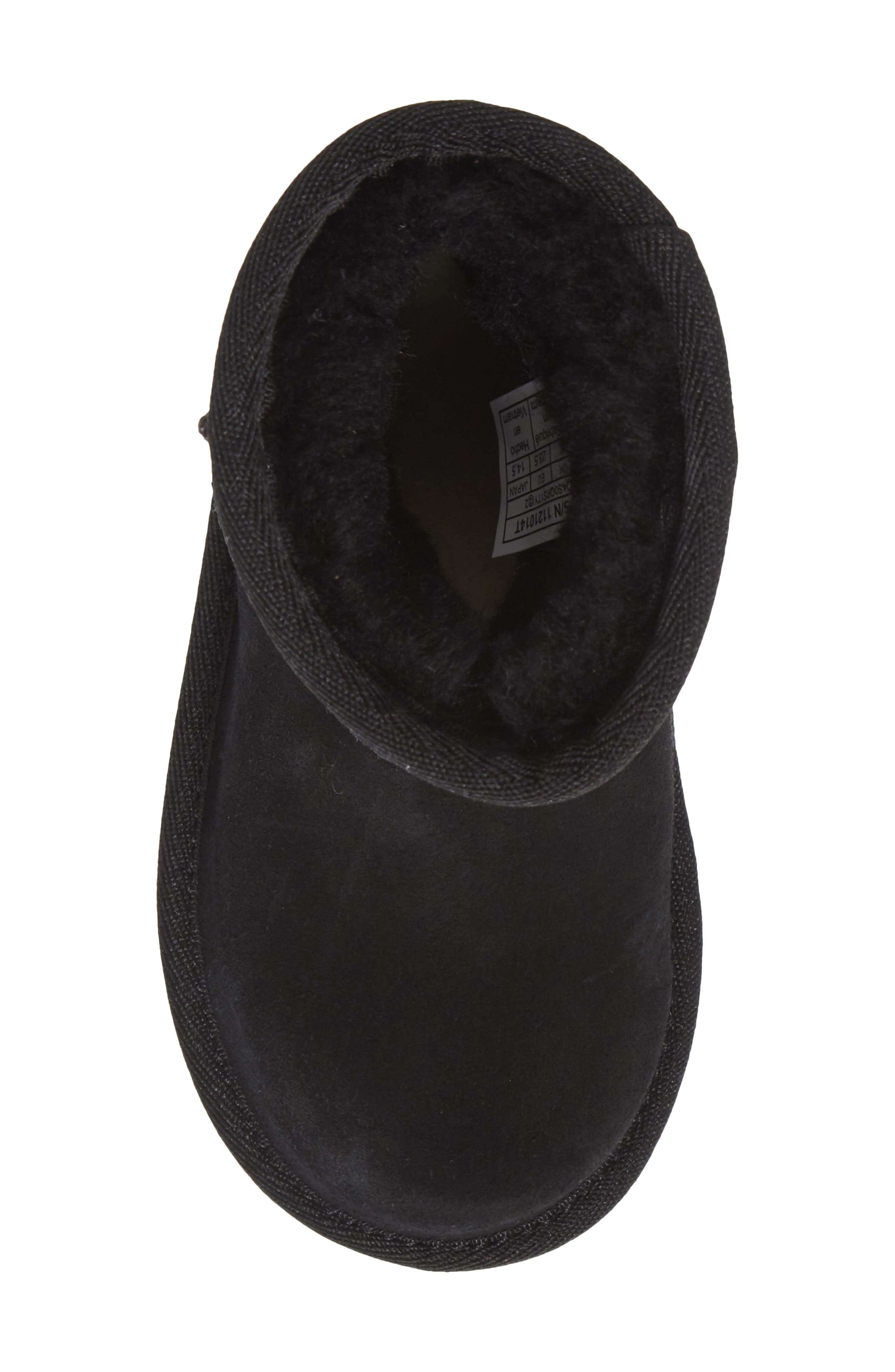 Classic II Clear Glitter Waterproof Boot, Alternate, color, BLACK GLITTER