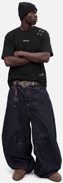 AELFRIC EDEN Boxy Metal Button Tee