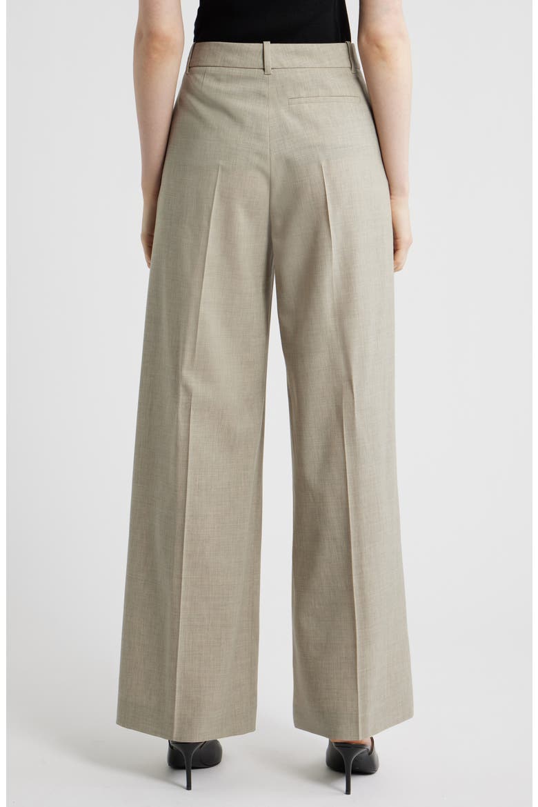 Tiana Virgin Wool Wide Leg Pants, Alternate, color, PUMICE