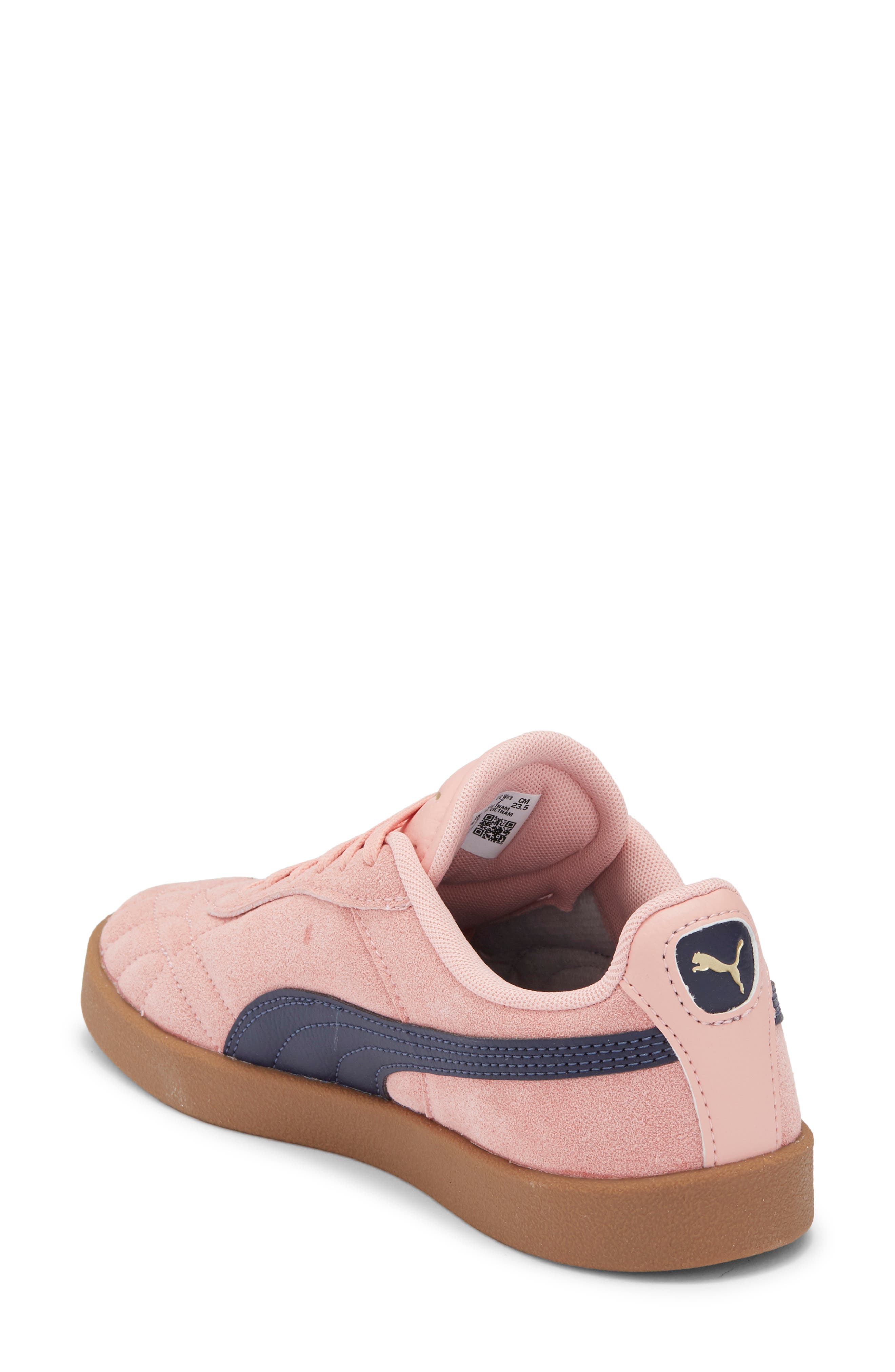 PUMA Club II Indoor Sneaker, Alternate, color, Rosy Outlook/ Puma Navy