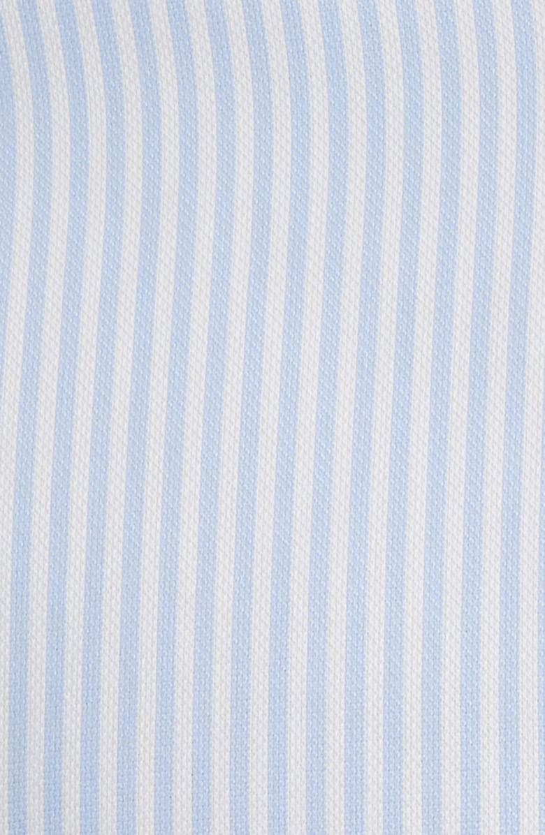 Johnston & Murphy Ovation Stripe Non-Iron Stretch Cotton Button-Up Shirt, Alternate, color, Blue Striped Oxford