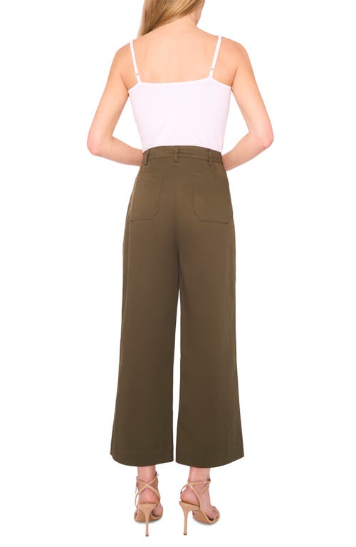 Halogen ® Patch Pocket Crop Twill Pants In Brown