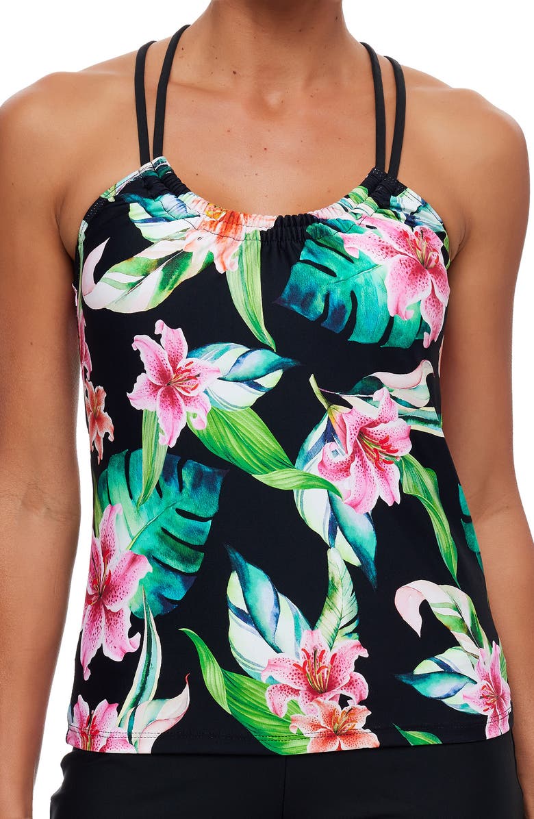 NEXT BY ATHENA Keoki Plams Third Eye Tankini Top, Alternate, color,