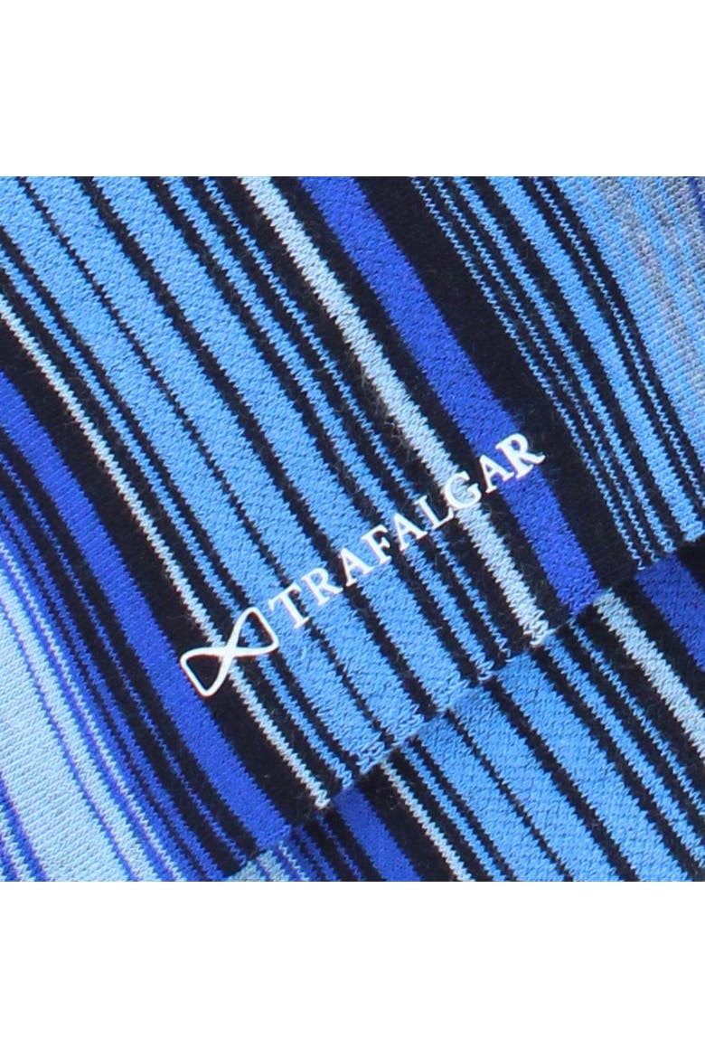 Aciano Micro Mulit-Stripe Mid-Calf Dress Socks, Alternate, color, Multiple Blues Micro Stripes