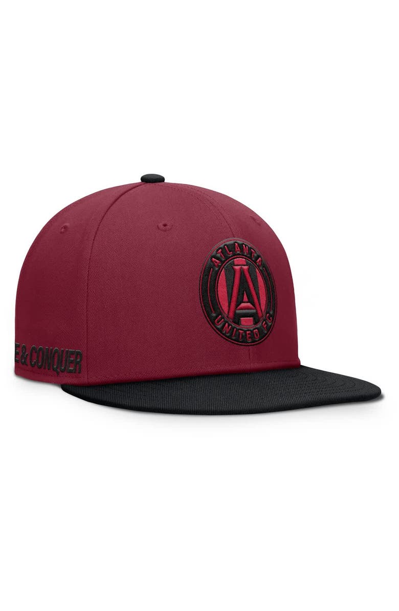 FANATICS Men's Fanatics Red Atlanta United FC Sitter Snapback Hat, Main, color, 