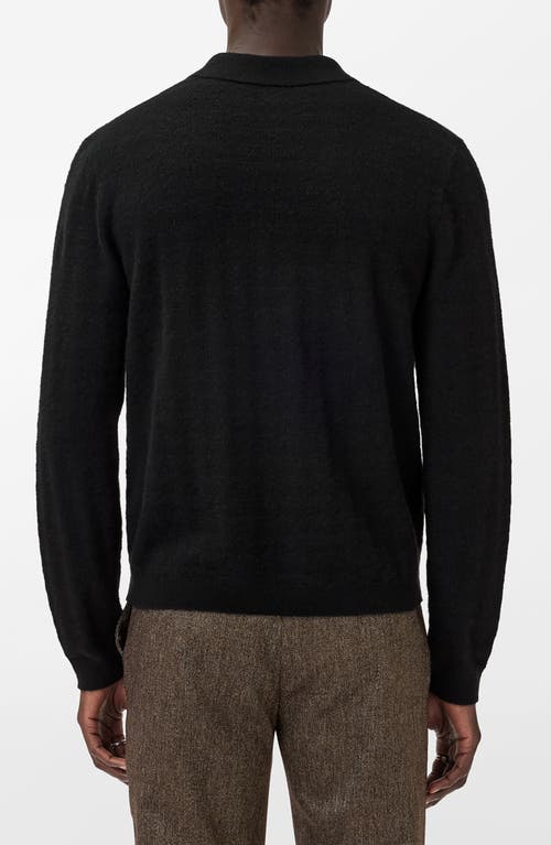 John Varvatos Macra Cashmere & Cotton Polo In Brown