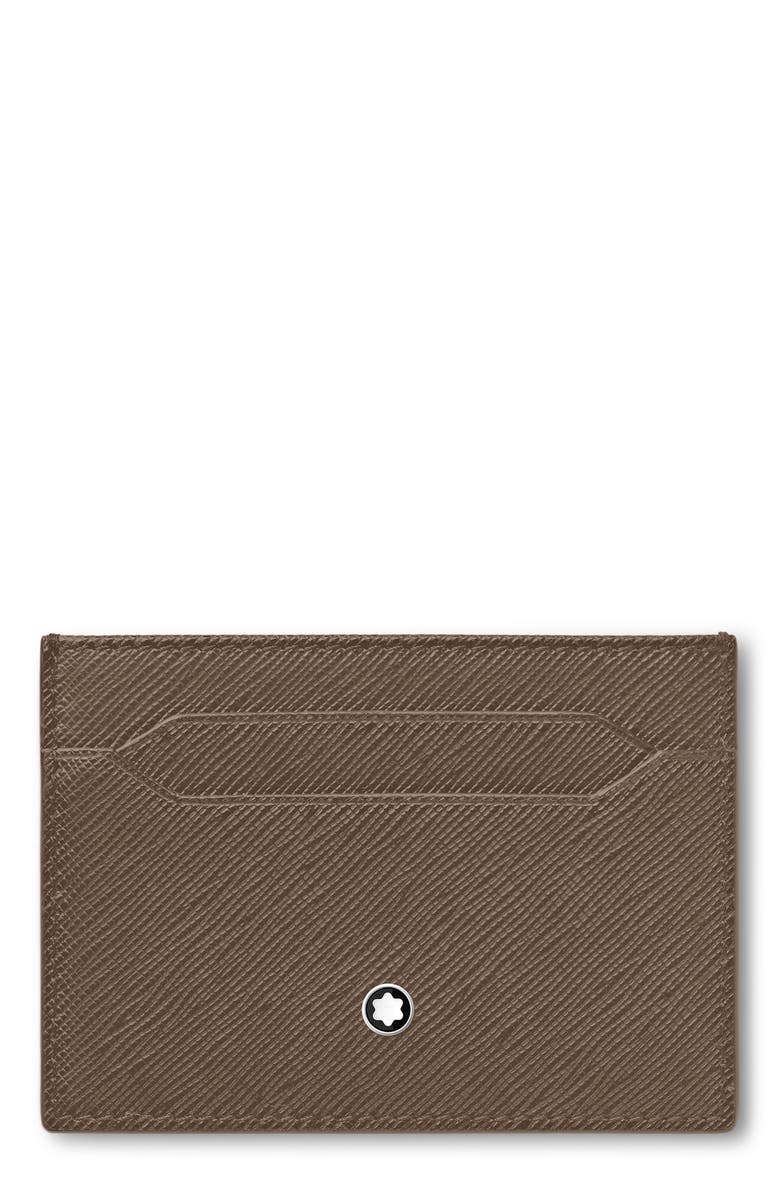 Montblanc Sartorial Leather Card Holder, Main, color, 