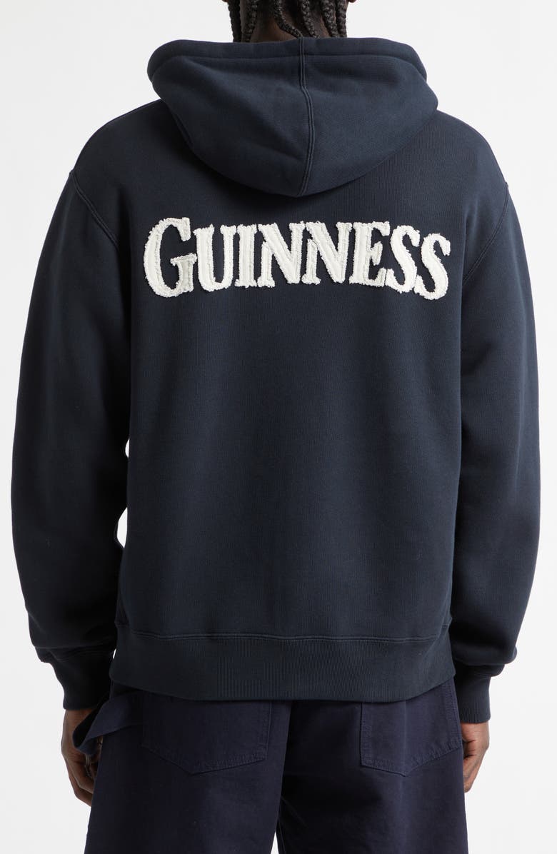 JW Anderson x Guinness French Terry Logo Hoodie, Alternate, color, Washed Black