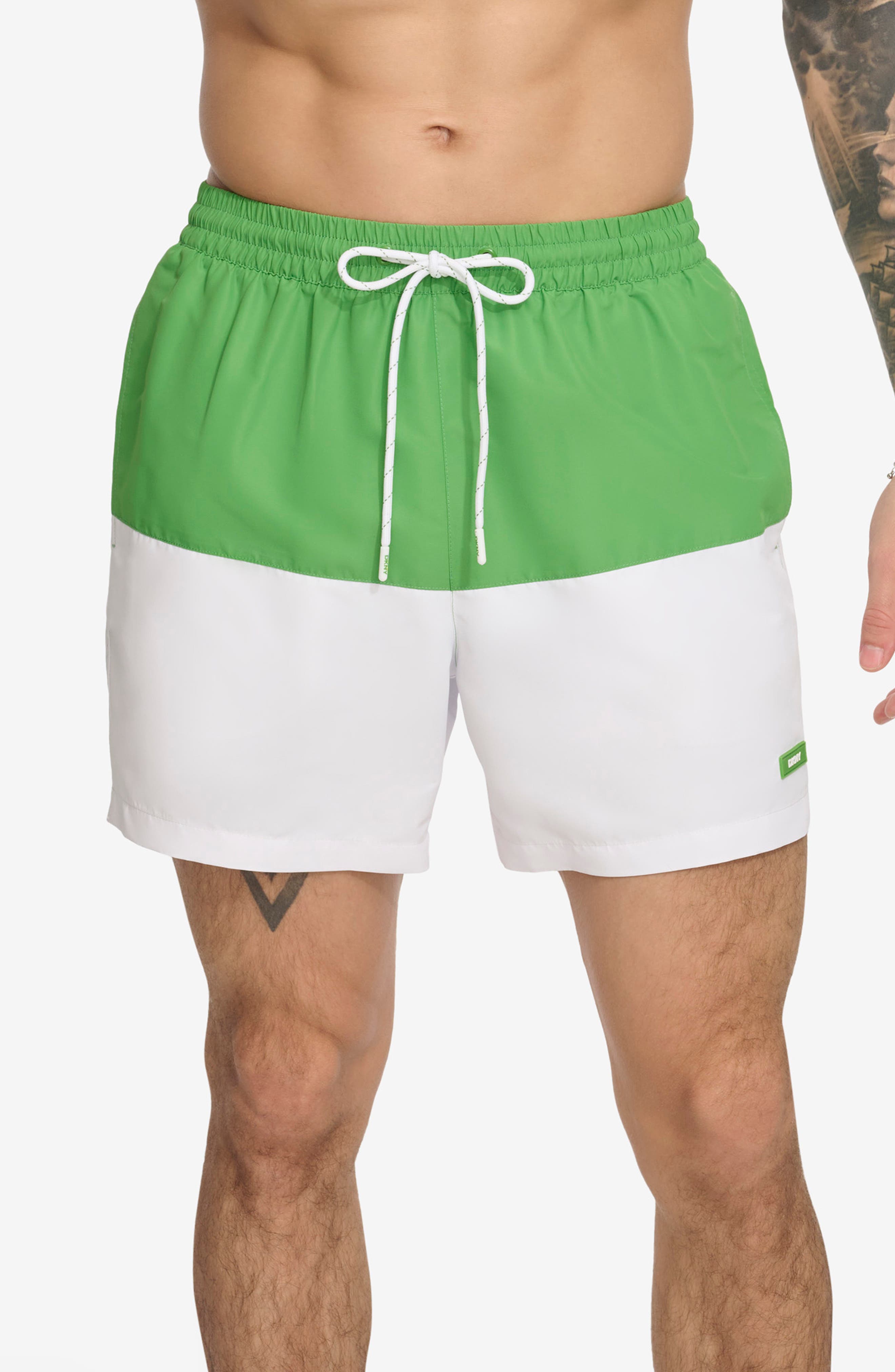 DKNY Colorblock Swim Trunks