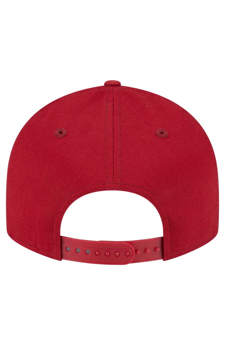New Era Men's New Era Crimson Indiana Hoosiers Low Profile 9FIFTY Snapback Hat, Alternate, color, 