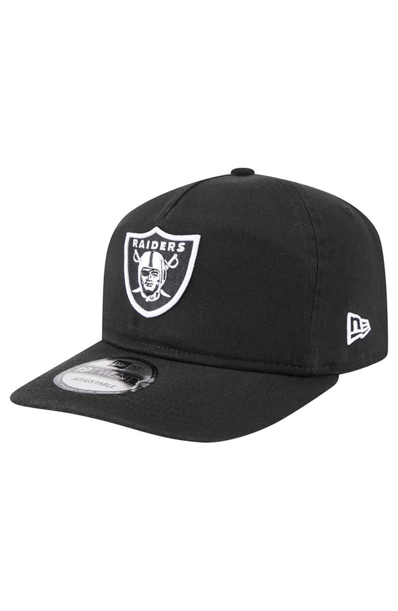 New Era Men's New Era  Black/White Las Vegas Raiders 19TWENTY Adjustable Hat, Main, color, Black