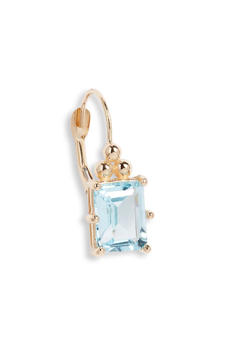 Anzie Cléo Carré Blue Topaz Drop Earrings, Alternate, color, Blue