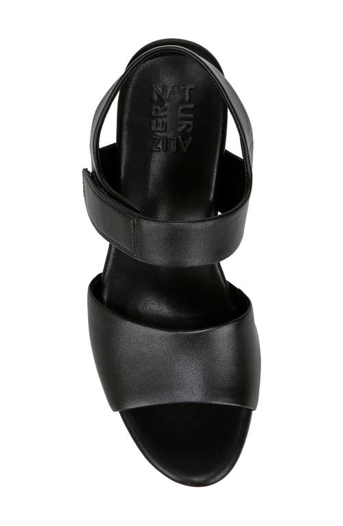 Naturalizer Imani Slingback Platform Wedge Sandal In Black