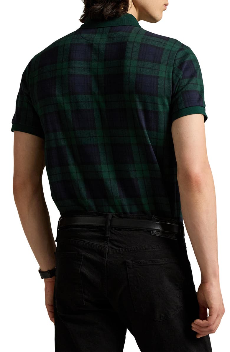 Polo Ralph Lauren Classic Fit Palid Jacquard Cotton Polo, Alternate, color, Blackwatch Tartan
