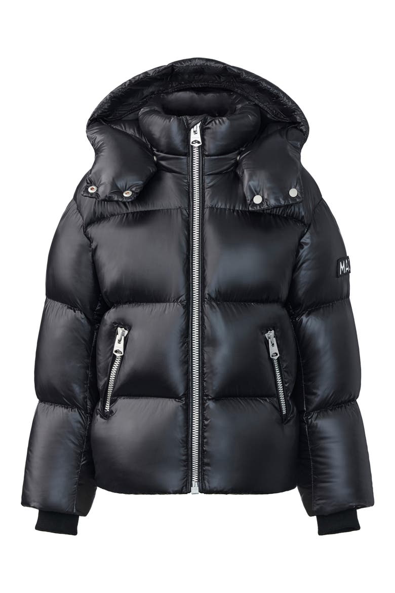 Kids' Jesse Water Repellent 800 Fill Power Down Puffer Coat, Main, color, BLACK