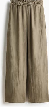 H&M Wide Frill-trimmed Trousers
