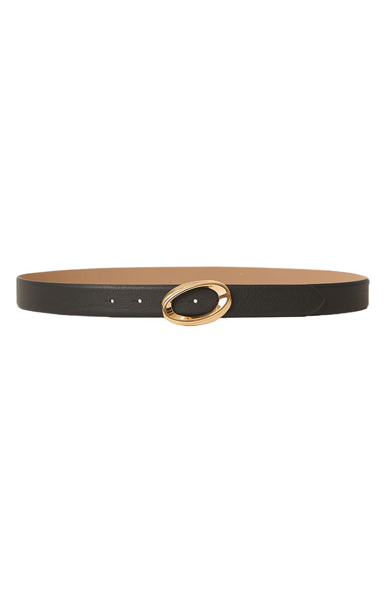 B-Low the Belt Gracie Leather Belt, Main, color, Black Gold