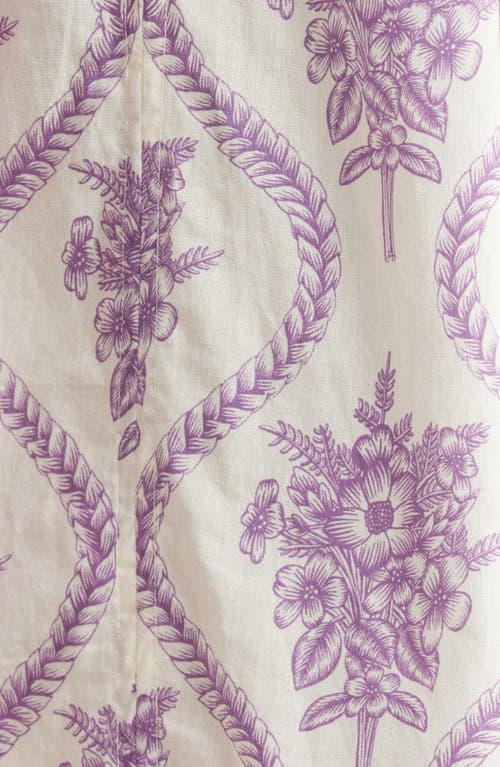 Desmond & Dempsey Pleated Flutter Sleeve Cotton Nightgown