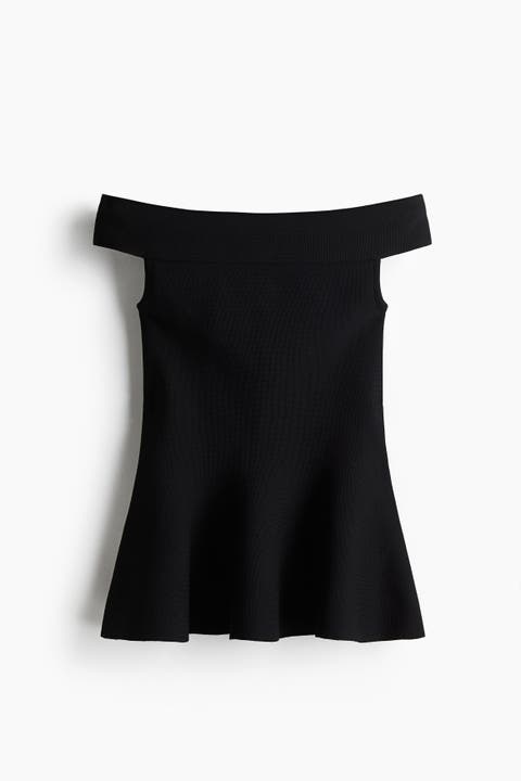 Off-the-shoulder Peplum Top