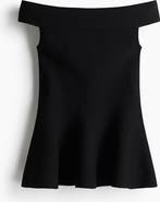 H&M Off-the-shoulder Peplum Top
