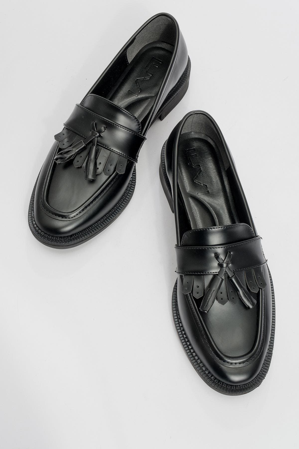 Prologue Shoes Zita Loafers, Alternate, color, Black Patent Faux Leather