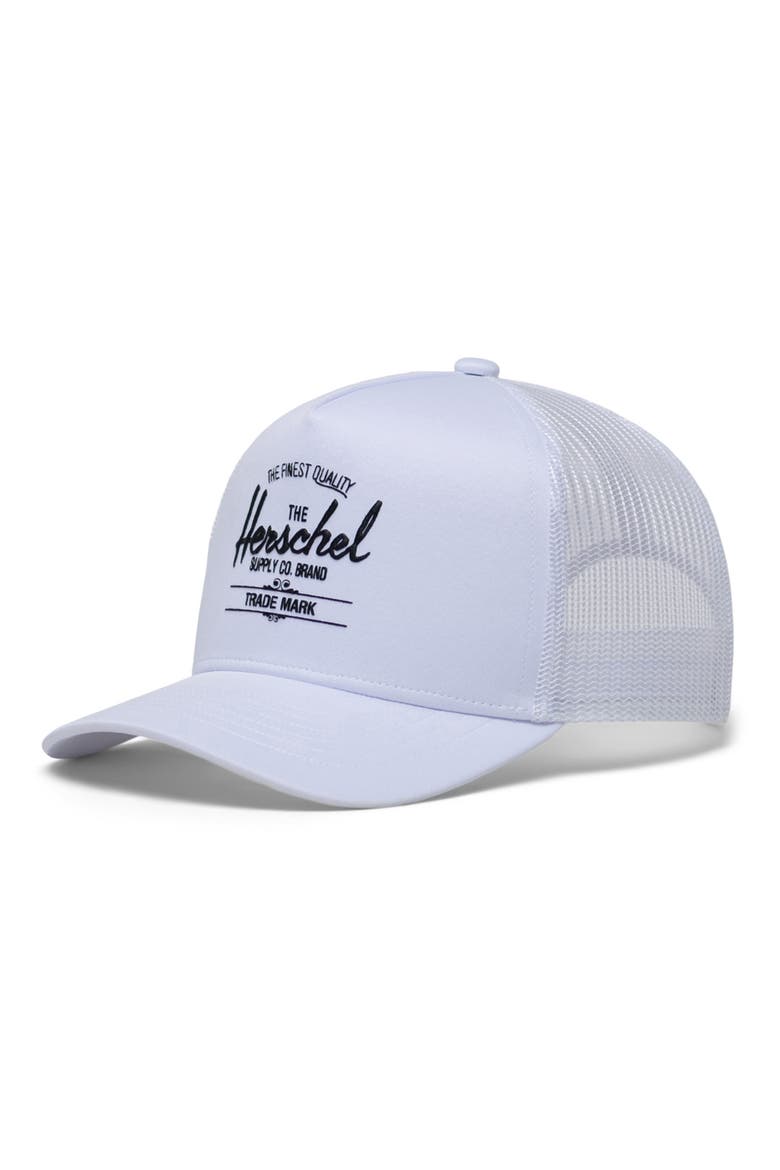 Whaler Mesh Trucker Hat, Main, color, WHITE