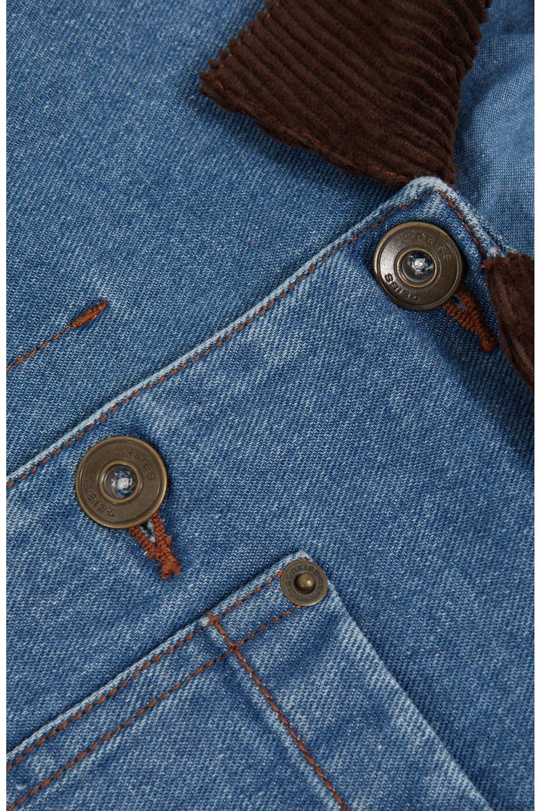 Kids' Herman Cotton Denim Chore Coat, Alternate, color, MID BLUE