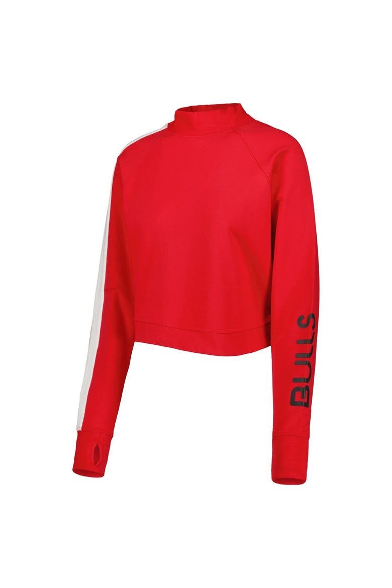 Women's Lusso Red Chicago Bulls Maddie & Matildas Raglan Tri-Blend Pullover Hoodie & Jogger Pants Set, Alternate, color, Red