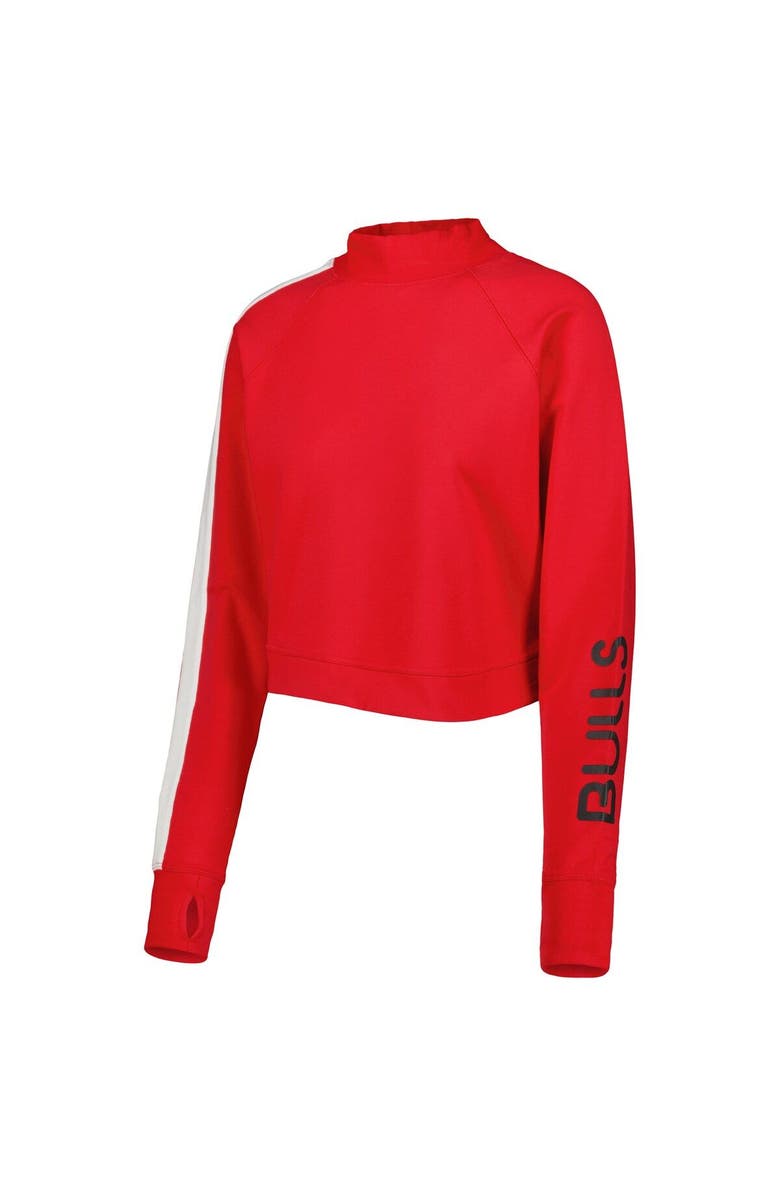 LUSSO Women's Lusso Red Chicago Bulls Maddie & Matildas Raglan Tri-Blend Pullover Hoodie & Jogger Pants Set, Alternate, color, Red