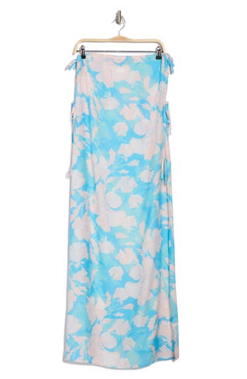 Hutch Side Tie Cover-up Maxi Dress In Multi