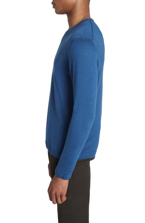 Jack Victor Ramezay Wool Blend V-neck Sweater In Blue