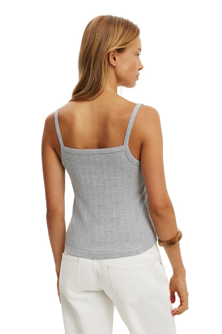 Women's Henley Tank, Alternate, color, Grey Marle