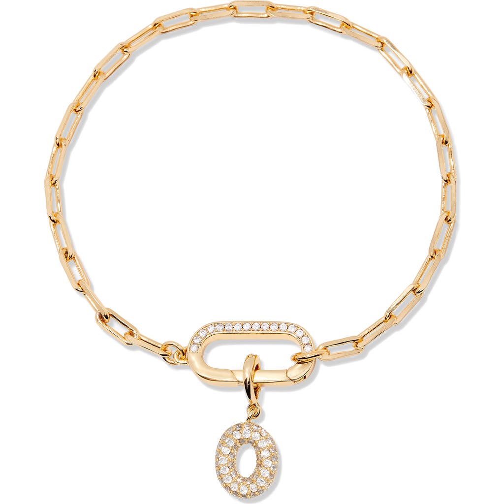 Brook & York Brook And York Petra Initial Charm Bracelet In Gold O