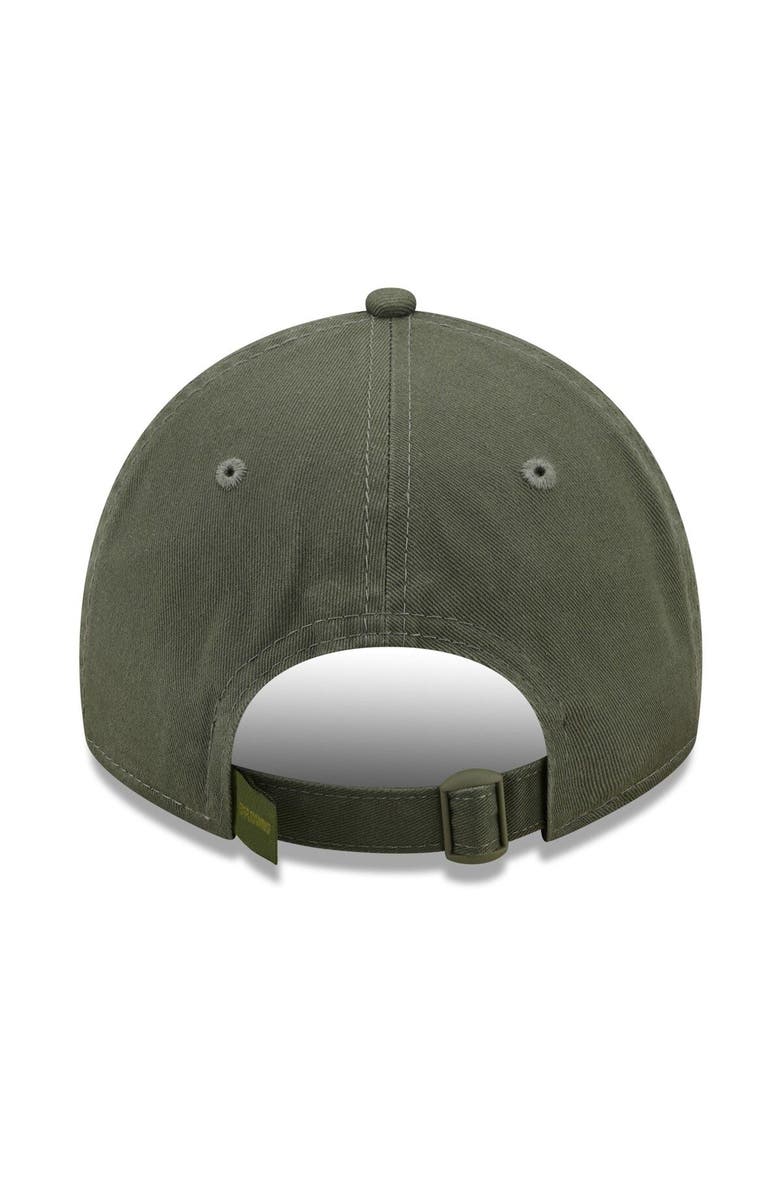 New Era Men's New Era Olive Cleveland Browns Core Classic 2.0 Tonal 9TWENTY Adjustable Hat, Alternate, color,