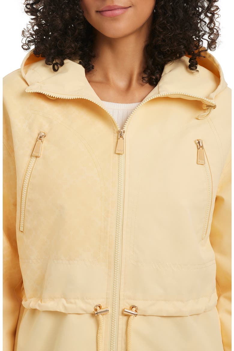 crop hooded jacket, Alternate, color, BUTTER